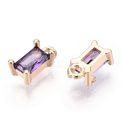 Brass Cubic Zirconia Charms LS-X1-KK-S350-367J-1