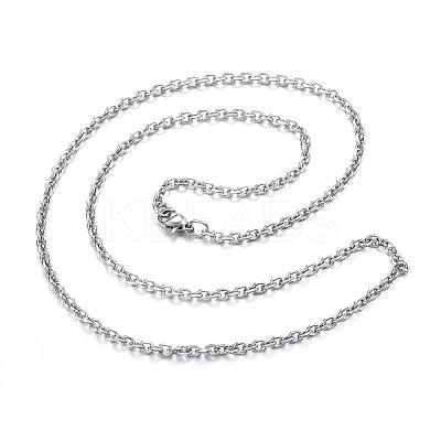Tarnish Resistant 304 Stainless Steel Necklaces NJEW-E080-12P-1