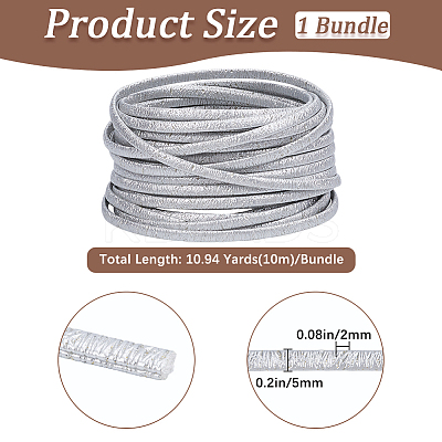 10M Folding Glitter PU Leather Cord OCOR-GF0004-11F-1
