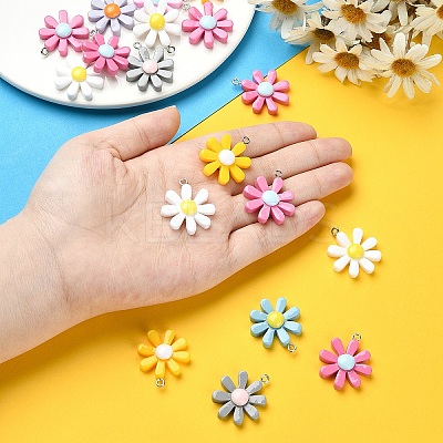 20Pcs Opaque Resin Pendants RESI-YW0001-62-1