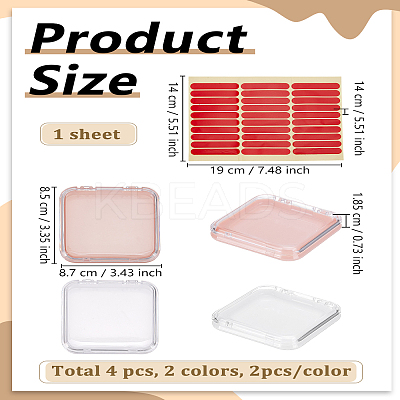 Transparent Plastic Nail Art Tool Box MRMJ-LP0002-33B-01-1