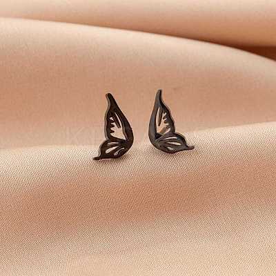 Stainless Steel Small Animal Stud Earrings for Women PW-WG87B69-16-1