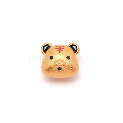 Frosted Alloy Beads PALLOY-WH0094-10-1
