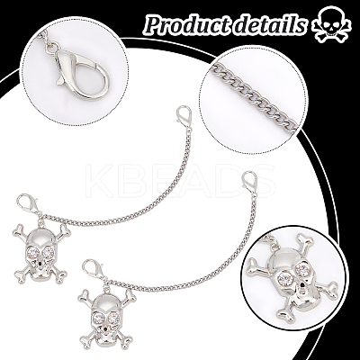 Zinc Alloy Shoe Curb Chains FIND-PH0007-38A-1
