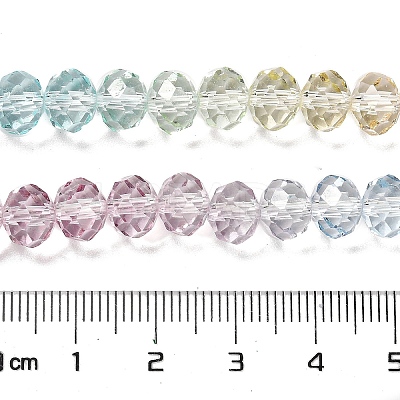 Transparent Painted Glass Beads Strands DGLA-A034-T8mm-A15-1