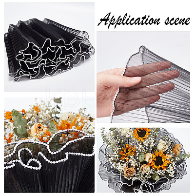 4 Bags Polyester Flower Bouquet Wrapping Mesh Paper ORIB-BC0001-12A-1