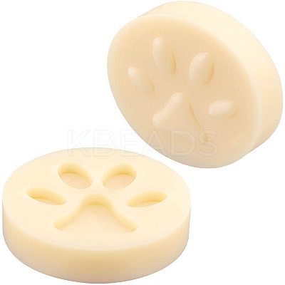 Dog Paw Shape Key Ring Hanging Plastic Mold DIY-WH0183-46-1