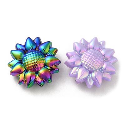 UV Plating Opaque Acrylic Beads SACR-L005-01-1