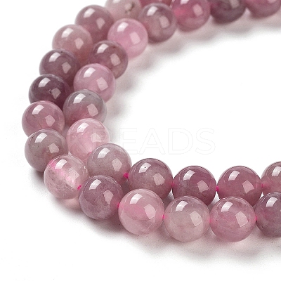 Natural Old Rose Madagascar Rose Quartz Beads Strands G-B076-A01-02-1