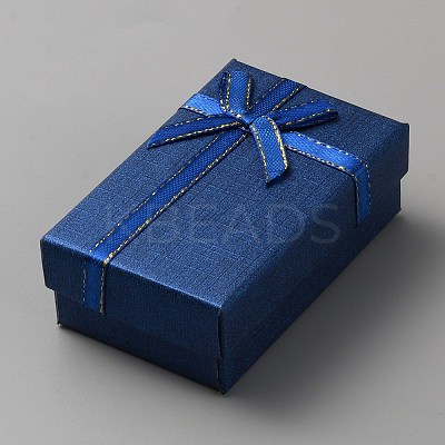 Rectangle Paper Storage Gift Boxes with Bowknot LS-CON-WH0095-72B-1
