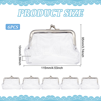 Transparent PVC Wallets AJEW-WH0347-70-1