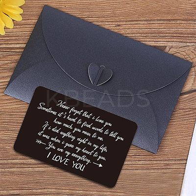 Stainless Steel Blank Thermal Transfer Cards and Paper Envelopes DIY-FG0001-74E-1