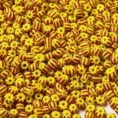 6/0 Opaque Colours Seep Glass Seed Beads SEED-F003-04A-01-1