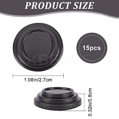 15Pcs Synthetic Rubber Car Door Shock Absorber FIND-GF0003-82-1