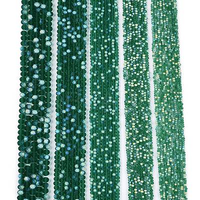 Transparent Glass Beads Strands LS-EGLA-A044-T3mm-MB18-1