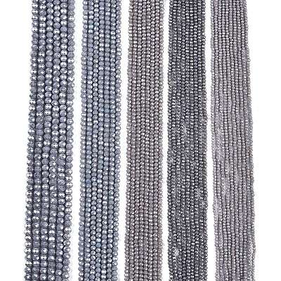 Electroplate Glass Beads Strands EGLA-A044-P2mm-A10-1