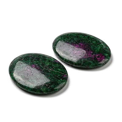 Natural Ruby Worry Stone for Anxiety Therapy G-B036-01O-1