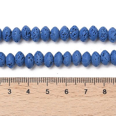 Synthetic Lava Rock Beads Strands G-B087-02A-09-1