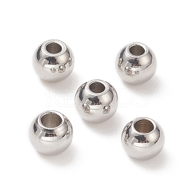 Tarnish Resistant 304 Stainless Steel Round Spacer Beads STAS-N020-18D-1
