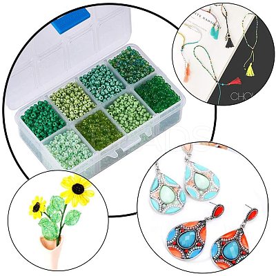 8/0 Round Glass Seed Beads SEED-PH0006-3mm-07-1