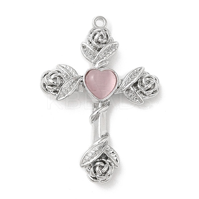 Alloy with Glass Pendants LS-PALLOY-P294-03P-02-1