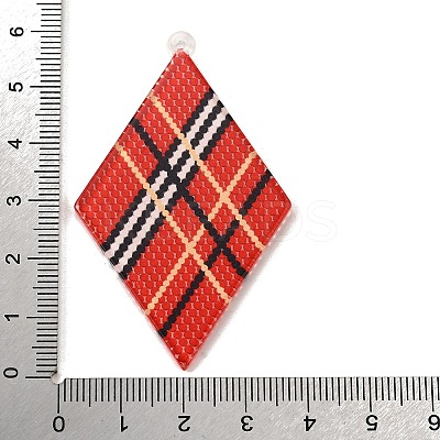 Rhombus Acrylic Big Pendants Diy Earrings Accessories LS-OACR-M028-02B-1