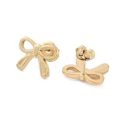 304 Stainless Steel Stud Earrings X-EJEW-H115-09G-1