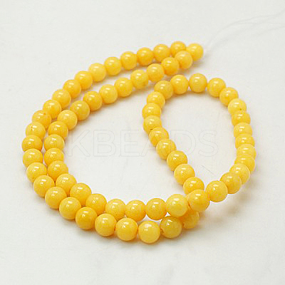 Natural Mashan Jade Round Beads Strands G-D263-12mm-XS07-1
