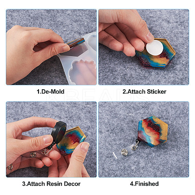 2Pcs DIY Phone Grip Ornament Silicone Molds DIY-TA0004-71-1