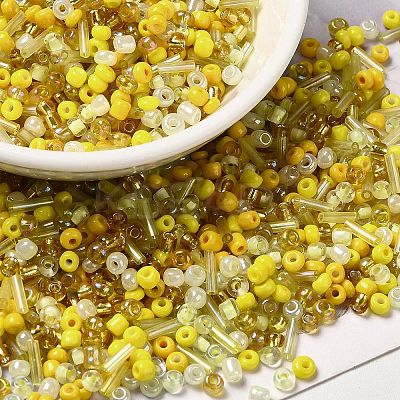 Opaque & Transparent Inside Colours Glass Seed Beads SEED-F004-02D-1