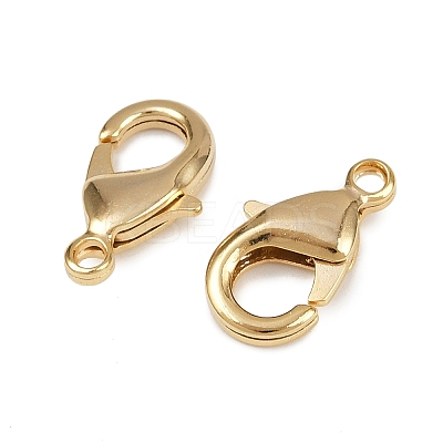Brass Lobster Claw Clasps KK-903-G01-1