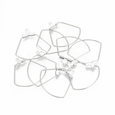 Tarnish Resistant 304 Stainless Steel Wire Pendants STAS-S103-03-1