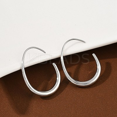 304 Stainless Steel Teardrop Dangle Earrings EJEW-S272-05P-1