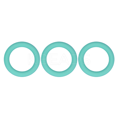 3Pcs Ring Silicone Focal Beads JX895I-01-1