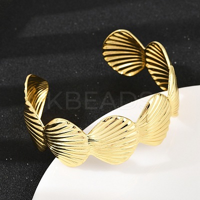 Brass Cuff Bangles for Women LS-BJEW-C112-08G-1