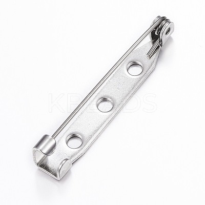 Tarnish Resistant 304 Stainless Steel Brooch Findings Sets STAS-G137-53P-1