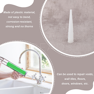 Reusable Silicone Caulking Nozzle Applicators SIL-WH0014-44-1