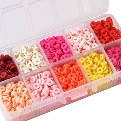 Handmade Polymer Clay Beads CLAY-TA0001-08-1