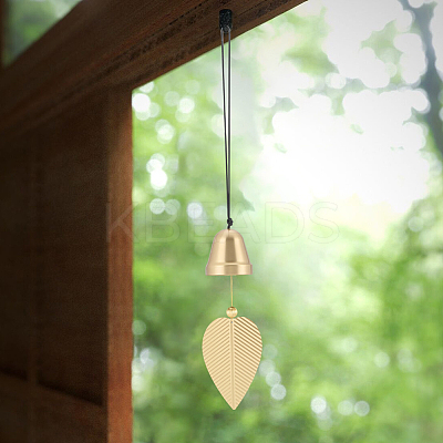 Brass Bell Pendants HJEW-WH20816-010G-B-1