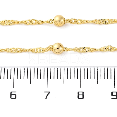 Brass Satellite Chains Necklace for Women NJEW-P265-35G-1