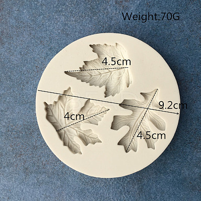 Autumn Theme Food Grade Silicone Vein Molds X-DIY-I012-63-1