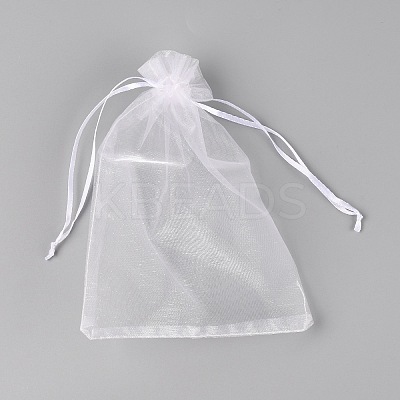 Rectangle Organza Gift Bags LS-OP-WH0012-06A-1