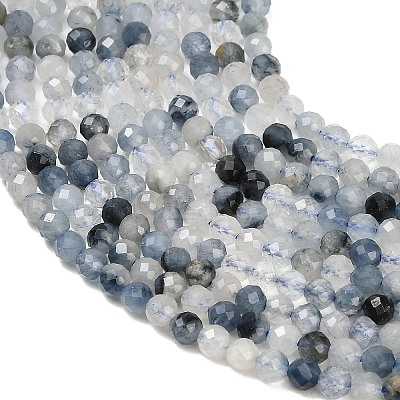 Natura Blue Rutilated Quartz Beads Strands GG-CBA3921-A05-4mm-1