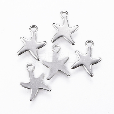 Tarnish Resistant 304 Stainless Steel Charms X-STAS-K154-22P-1