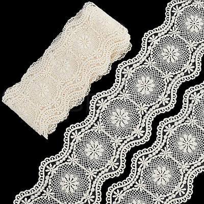 5 Yards Flat Cotton Lace Ribbon OCOR-GF0004-71A-01-1