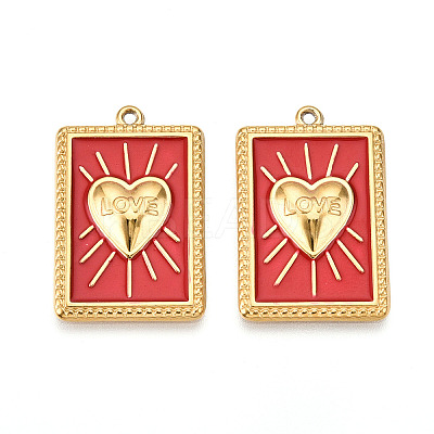 304 Stainless Steel Pendants STAS-N108-26B-G-1