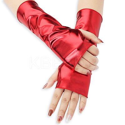 PU Leather Fingerless Gloves AJEW-WH20018-116C-1