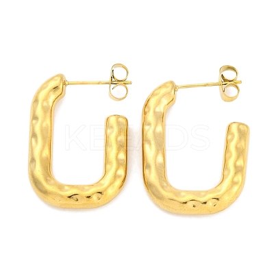 Ion Plating(IP) 304 Stainless Steel Stud Earrings EJEW-H013-23G-1