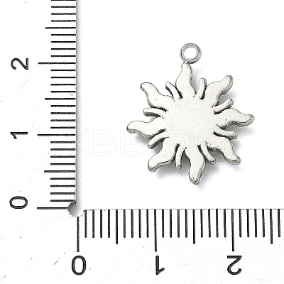 304 Stainless Steel Rhinestone Pendants STAS-I357-03P-1