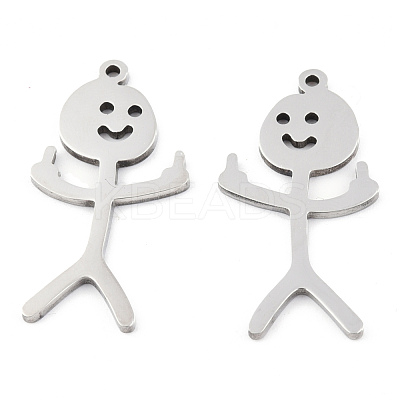 Non-Tarnish 201 Stainless Steel Pendants STAS-N098-134P-1